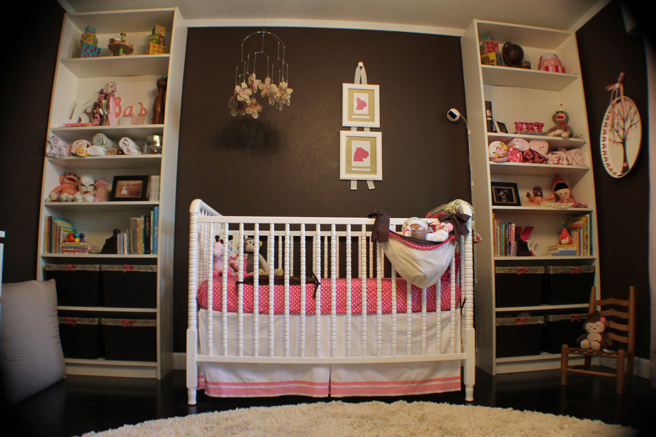 Chocolate and Bright Pink Girly-Girl Nursery - Project Nursery