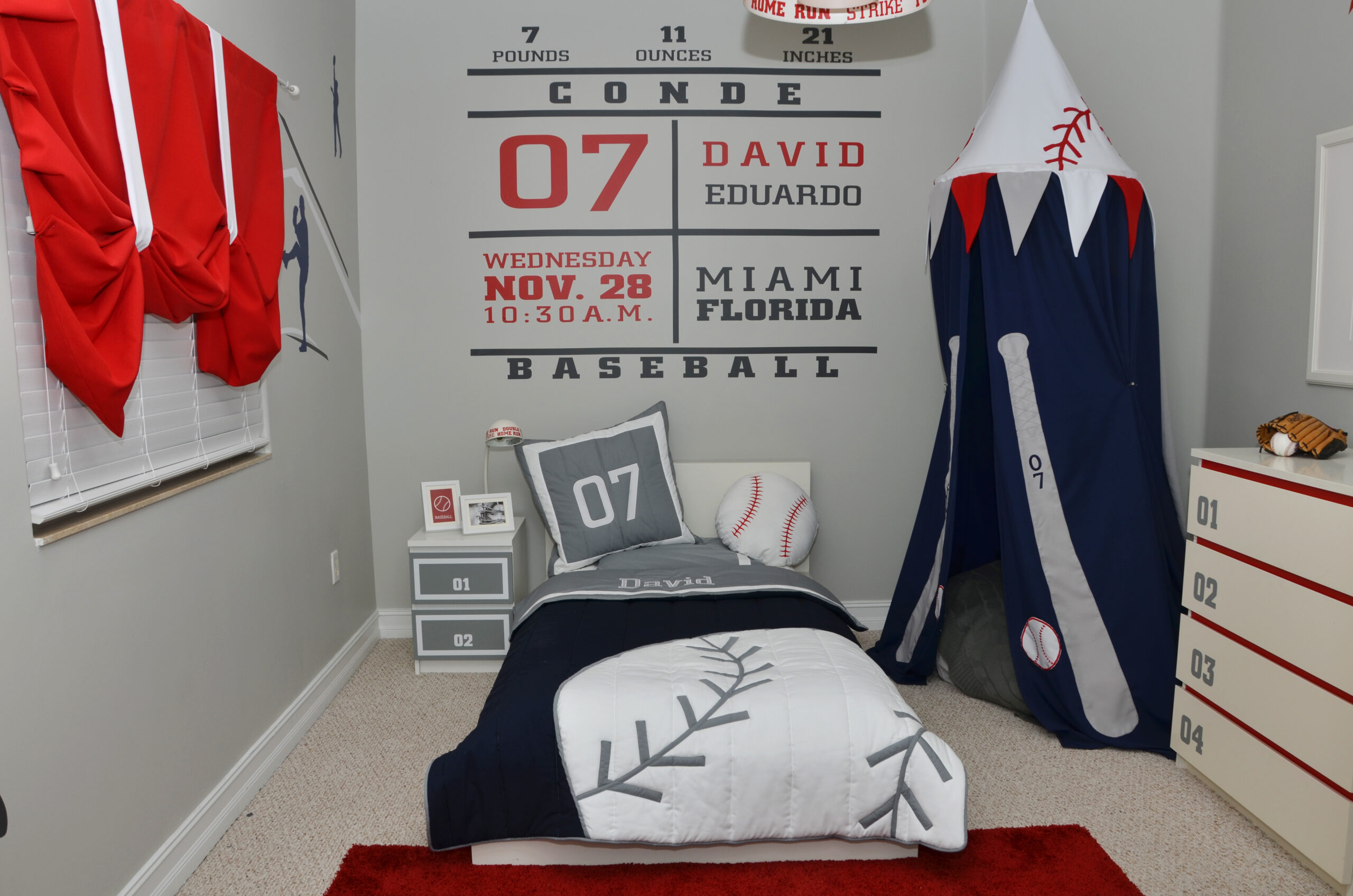 Baseball Themed Bedroom Decor - Project Nursery, image size:2560x1696