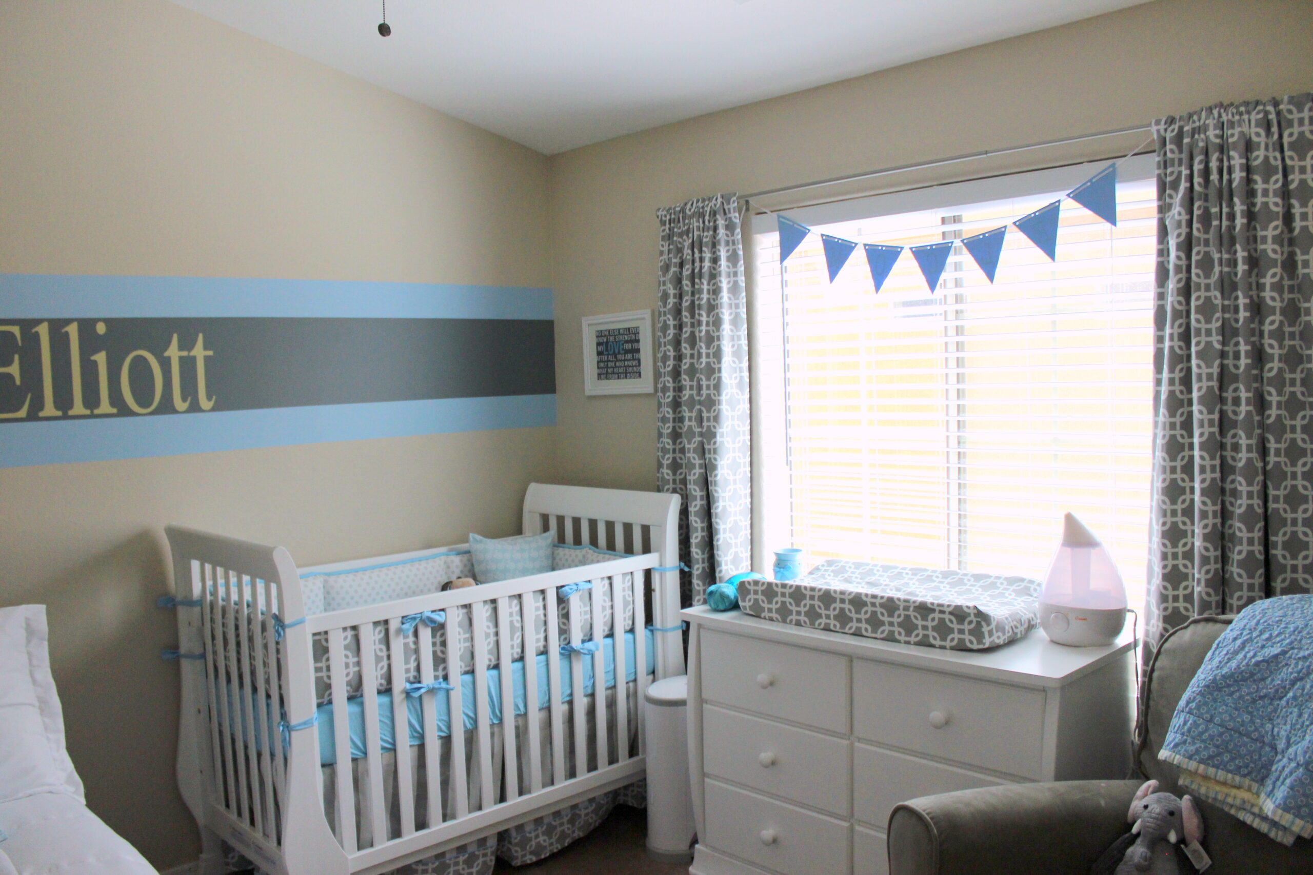 Elliott's Blue and Grey Nursery - Project Nursery