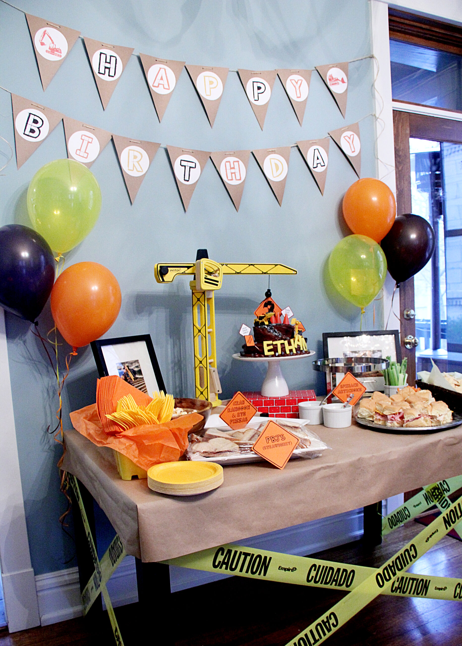 Big Rig Construction Birthday Party - Project Nursery, image size:1832x2560