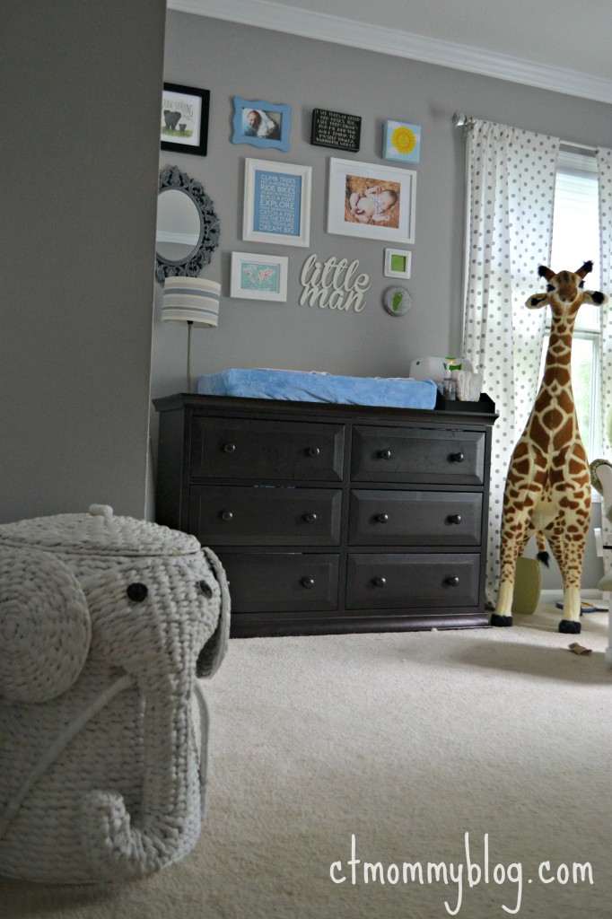 Gray Nursery with Giraffe - Project Nursery