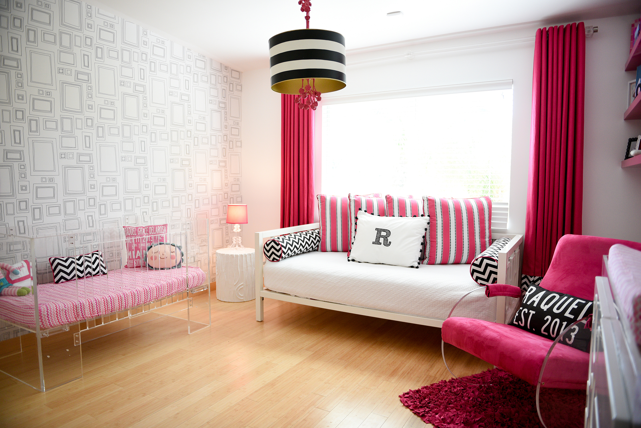 Modern Hot Pink and White Nursery - Project Nursery