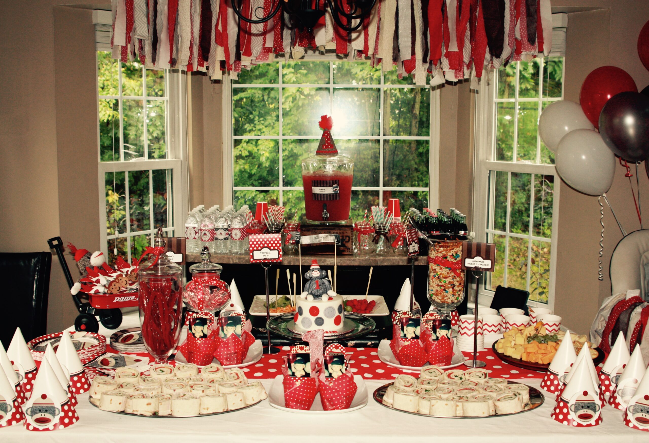 Sock Monkey Theme 1st Birthday Party - Project Nursery, image size:2560x1750