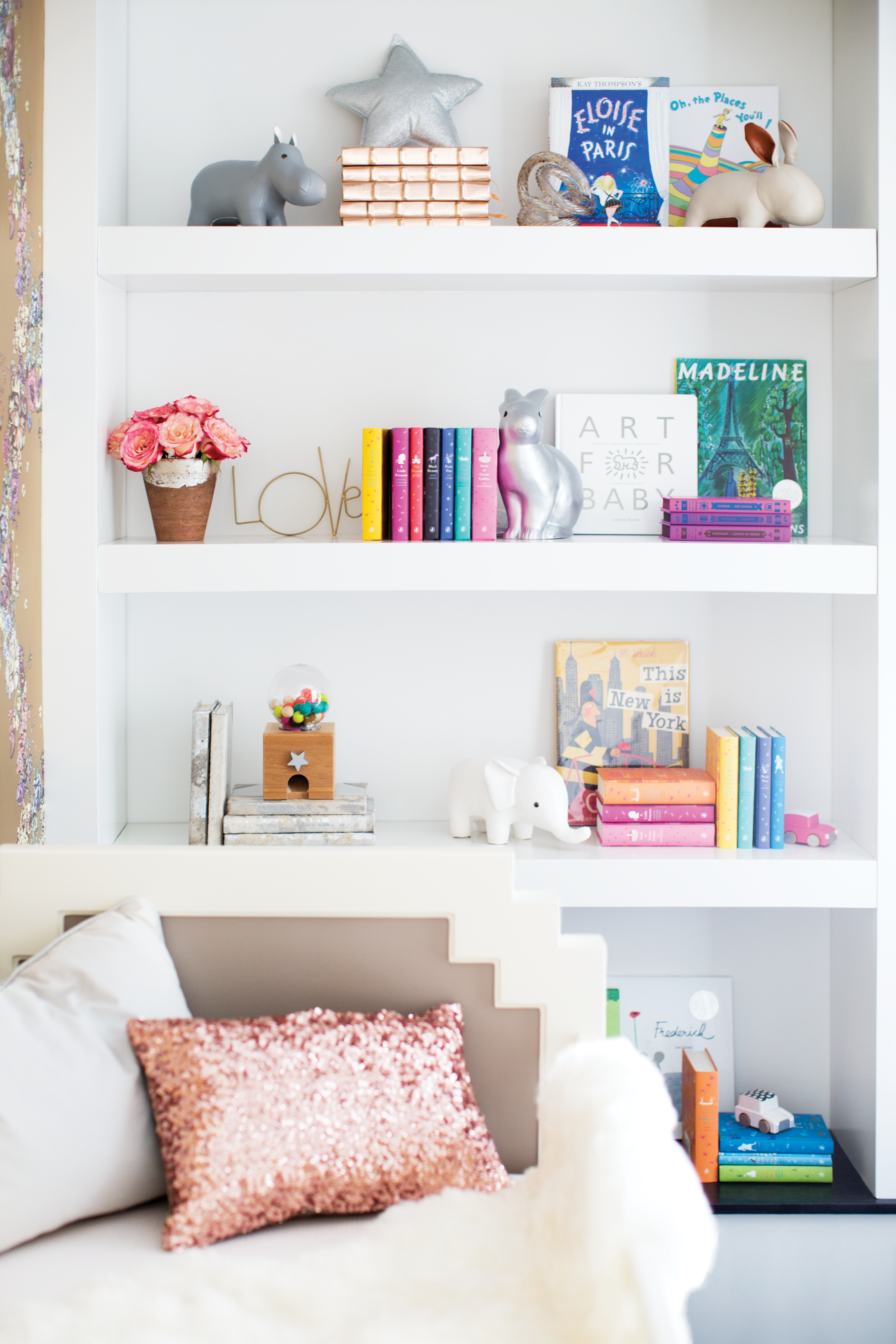 Styled Nursery Bookshelf Styled Nursery Bookshelf