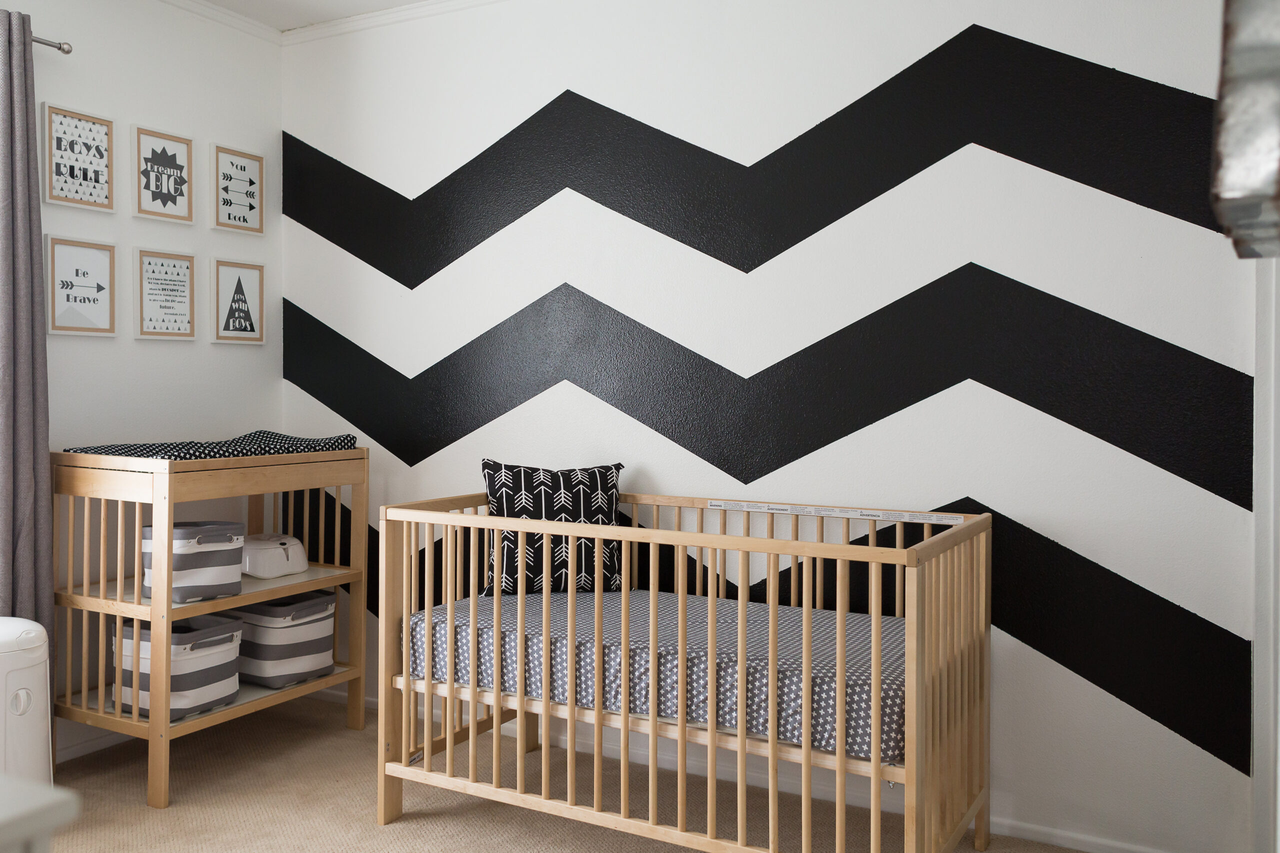 Black and White Modern Nursery - Project Nursery