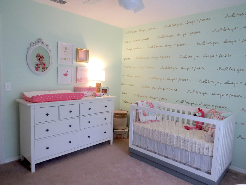 Mint and Pink Girls Nursery - Project Nursery