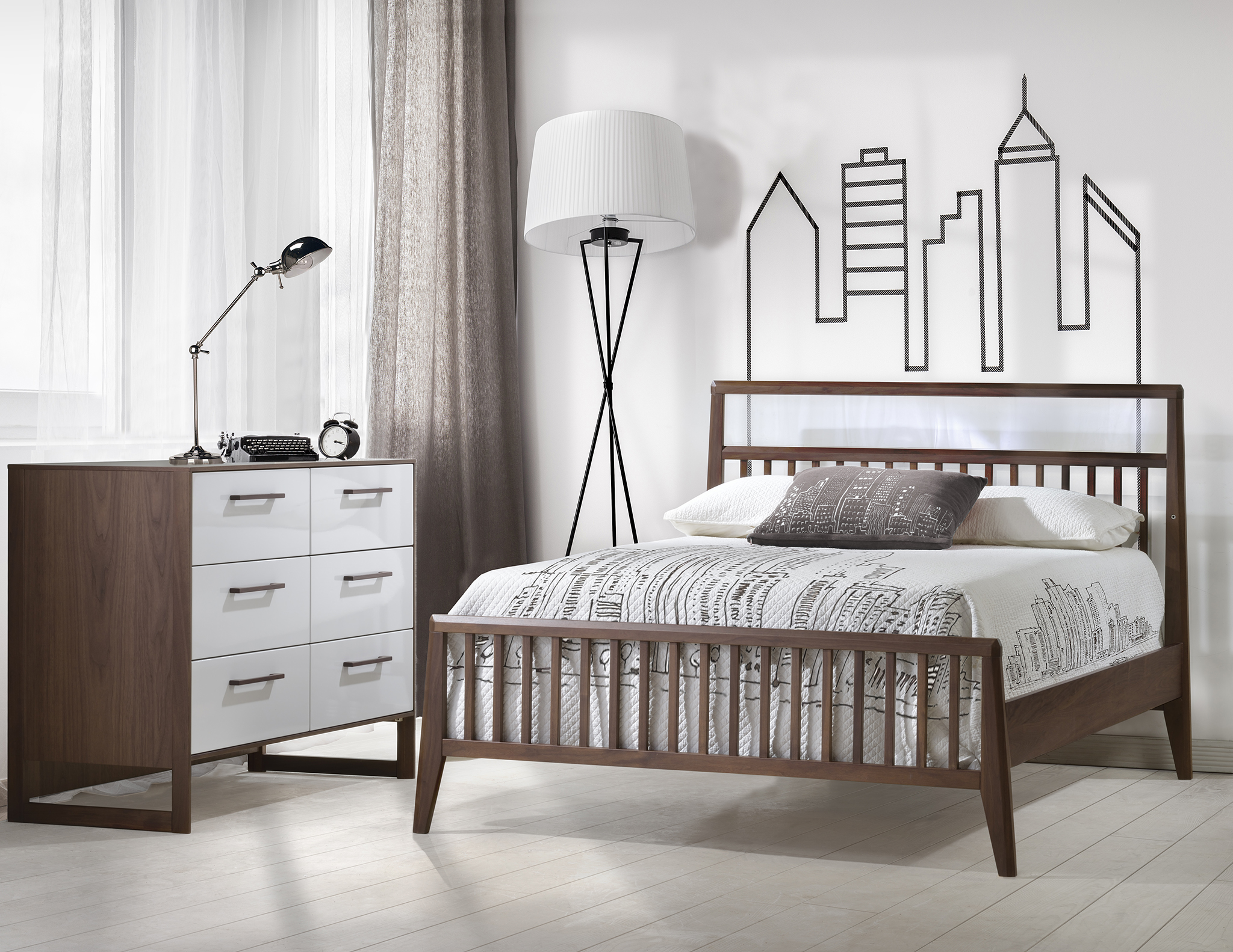 Rio Double Bed and Double Dresser from Tulip