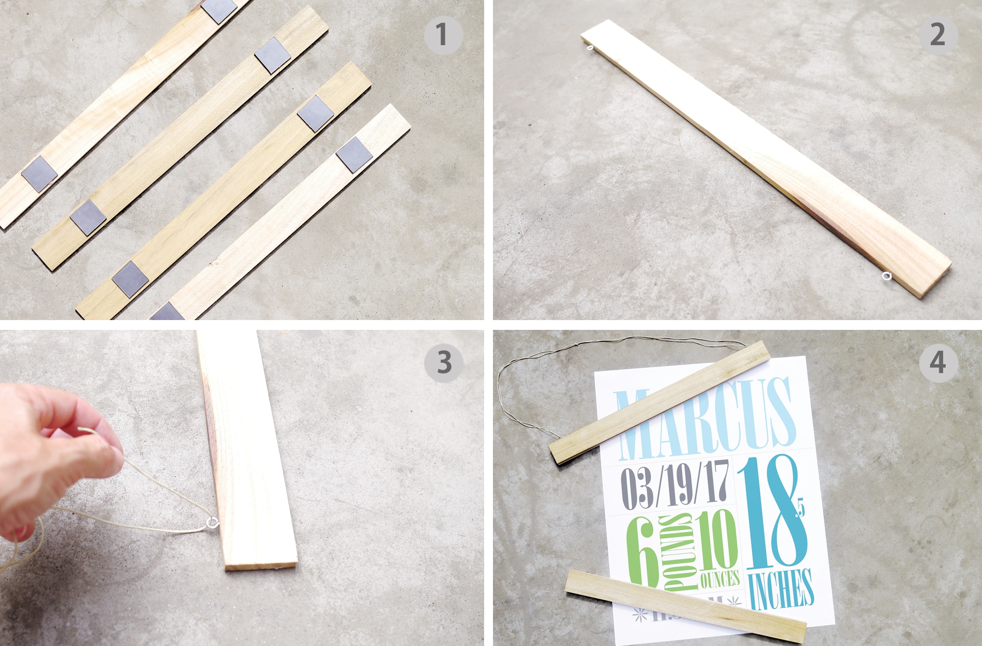 DIY Poster Hanger Tutorial DIY Poster Hanger Tutorial - Project Nursery