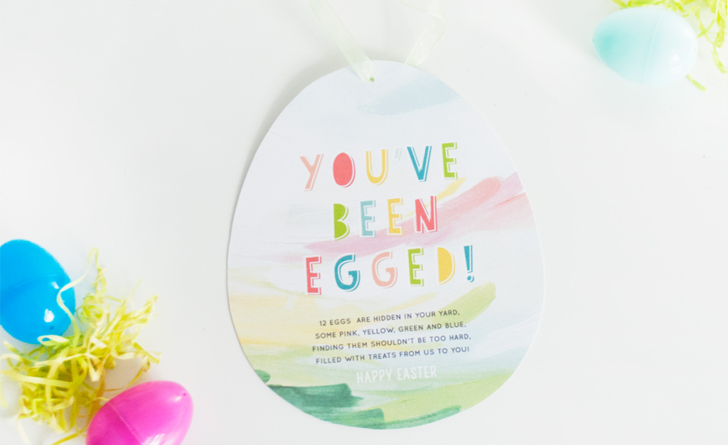 You've Been Egged Free Printable