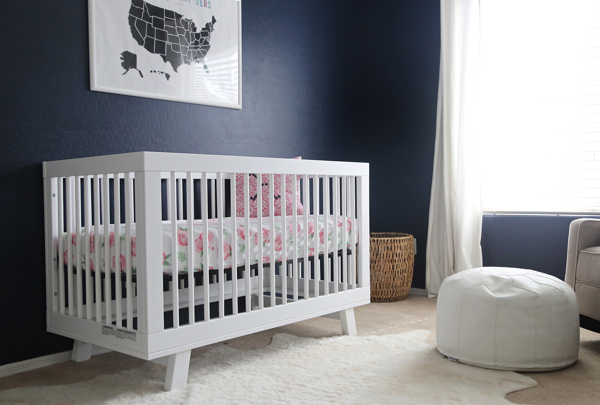 Navy Blue Girl's Nursery Navy Blue Girl's Nursery