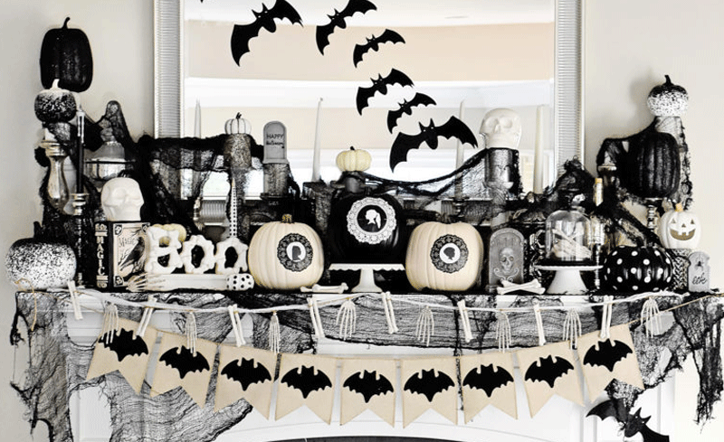 Halloween Mantel Decorations