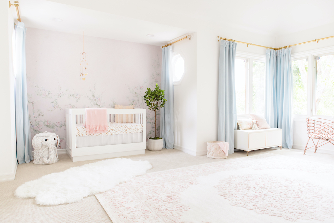 A Pink and Blue Girl's Nursery Design Reveal - Project Nursery