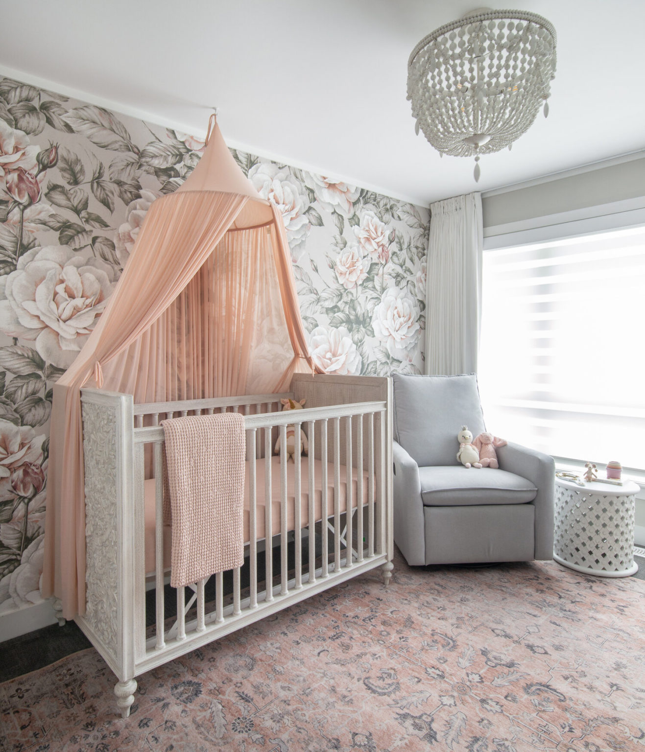 Elegant Pink Floral Nursery - Project Nursery